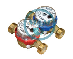 Single Jet Dry Hot Water Meters Powogaz DN 15